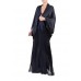 MORPHEW COLLECTION Black Silk Charmeuse Bias Cut Slip Gown