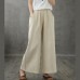 Retro wide leg pants women loose casual autumn wear 2021 new beige trousers