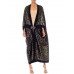 Morphew Collection Black & Gold Silk Lurex Lamé Cocoon Made From 1970'S Fabric With Victorian Clasp