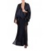 MORPHEW COLLECTION Black Silk Charmeuse Bias Cut Slip Gown