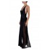 MORPHEW COLLECTION Black Silk Charmeuse Bias Cut Slip Gown