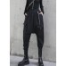 Women's loose, thickened and warm warm winter elastic high waist casual harem overalls pants