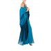 MORPHEW COLLECTION Lyons Blue Silk Charmeuse Bias Cut Slip Gown